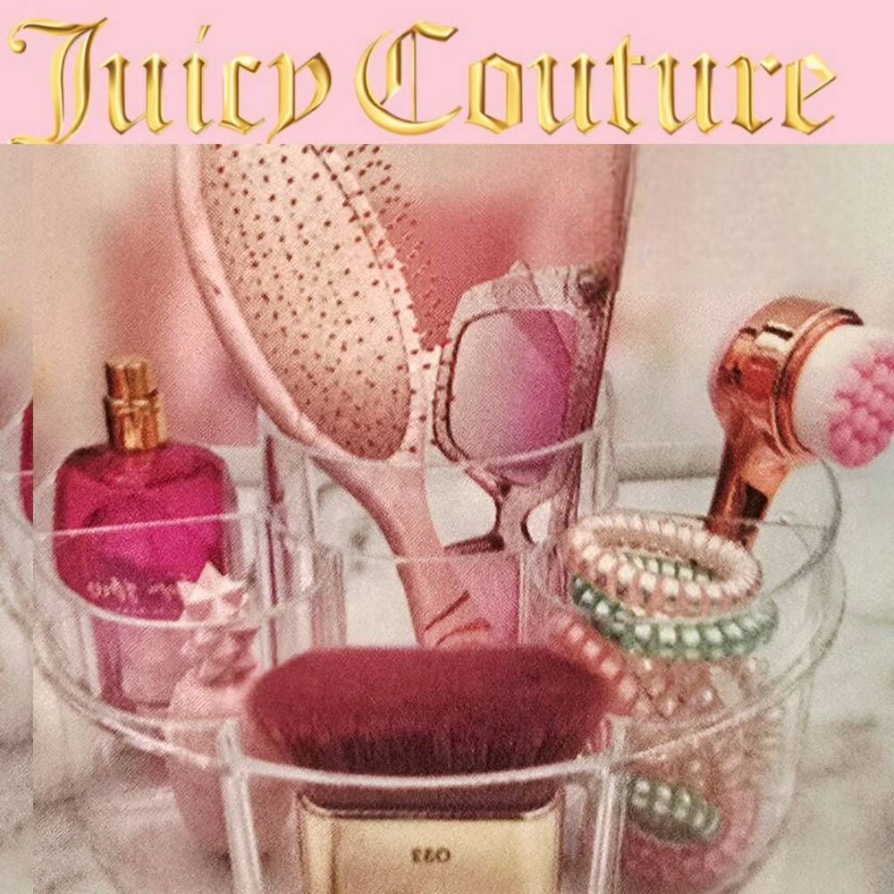 Juicy Couture Acrylic 6-Section Cosmetic Organizer